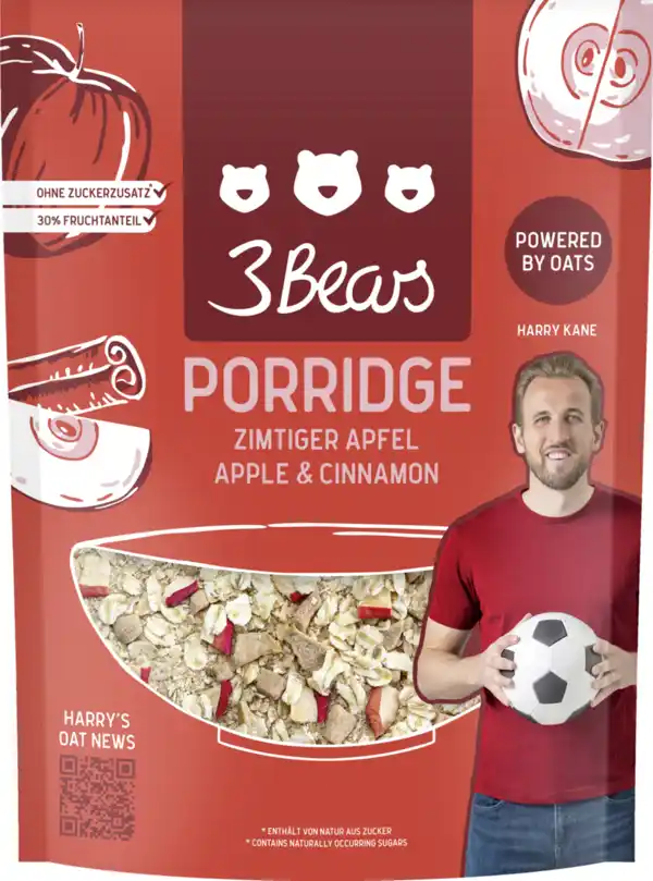 Bild 1 von 3Bears Porridge Zimtiger Apfel, 400 g