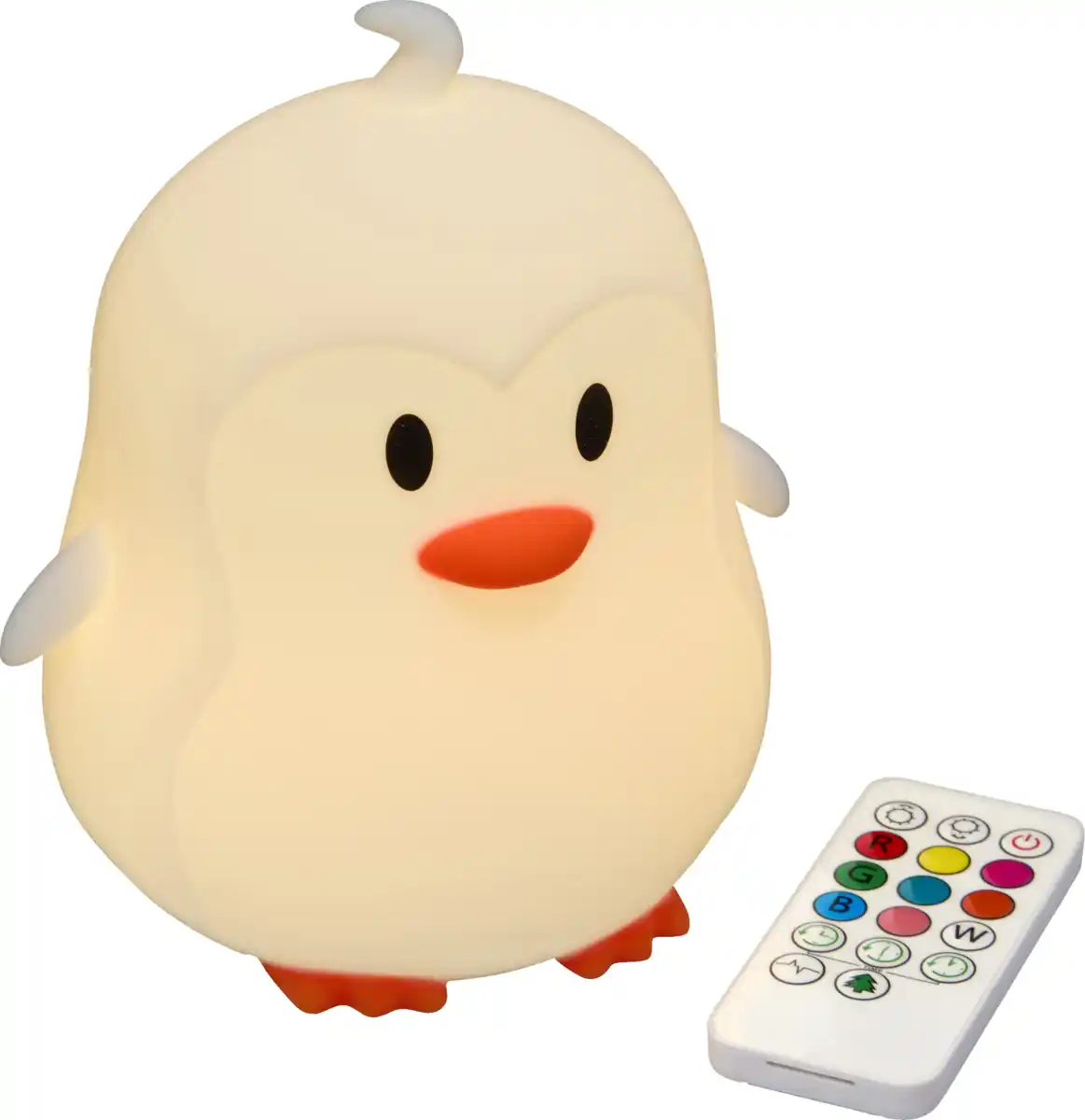 Bild 1 von IDEENWELT LED-Silikon-Nachtlicht Pinguin