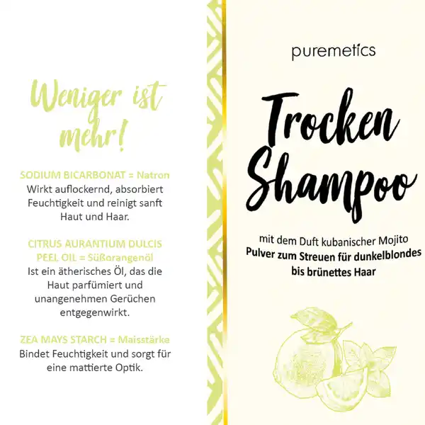 Bild 3 von puremetics Trocken-Shampoo Mojito, 100 g