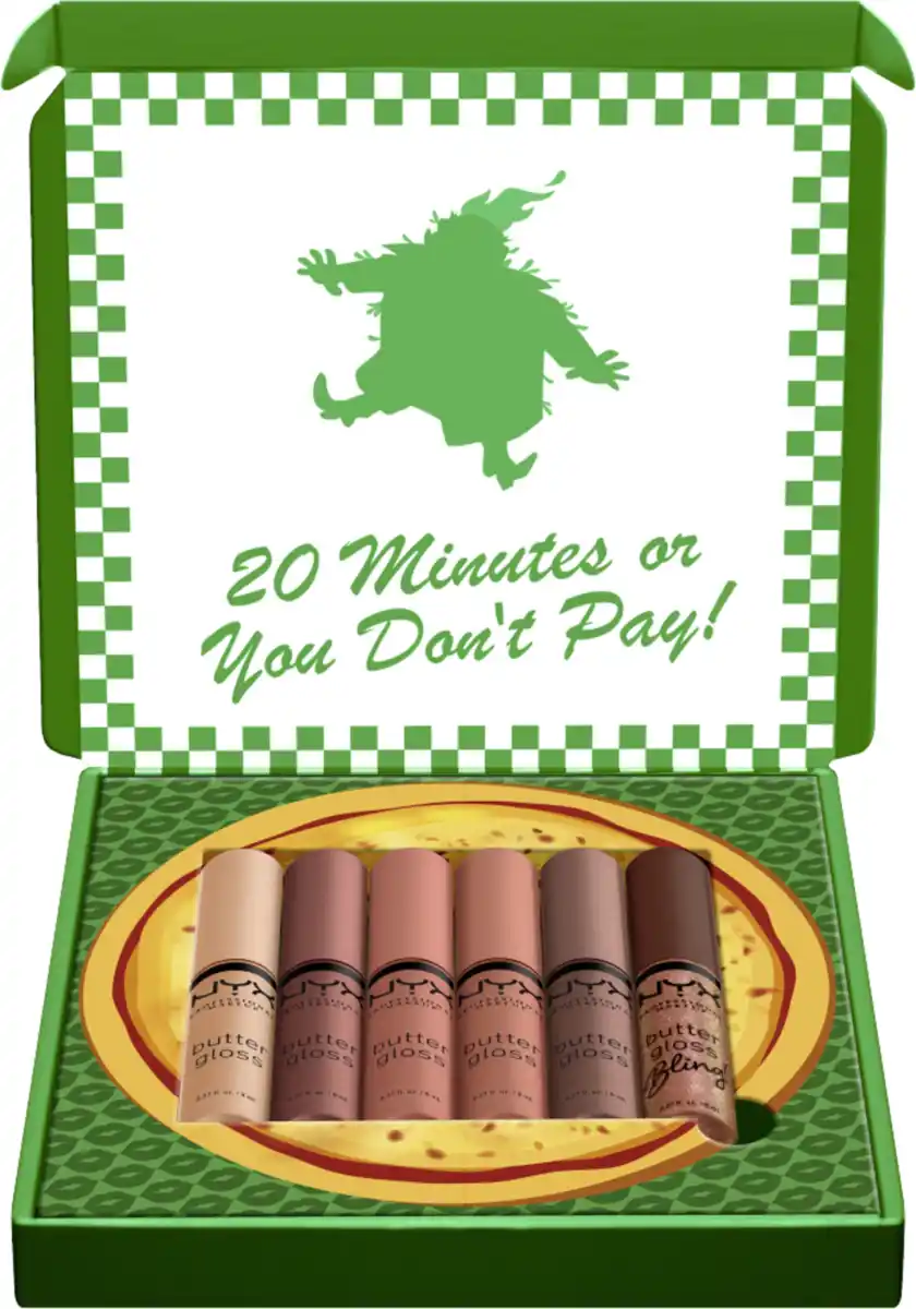 Bild 2 von NYX Professional MakeUp Lipgloss-Set Home Alone Butter Gloss Shade ,,Little Nero's Pizza'' Nudes