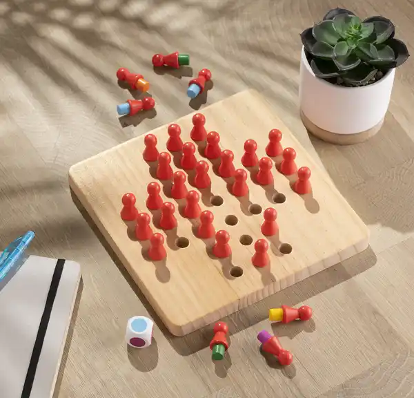 Bild 2 von IDEENWELT Holz-Solitär und Memo-Spiel