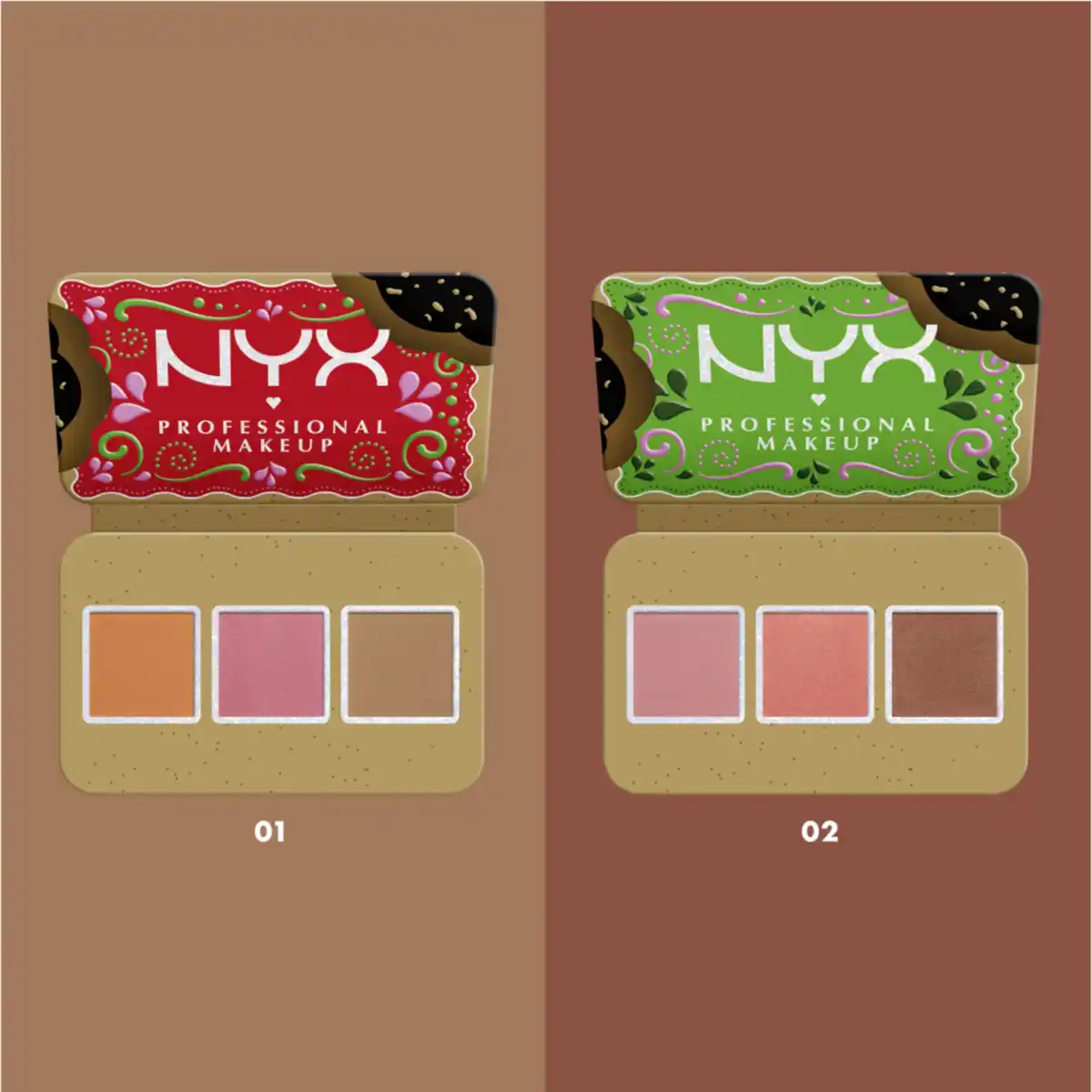 Bild 3 von NYX Professional MakeUp Buttermelt Face Palette Blush und Bronzer Duo Dark