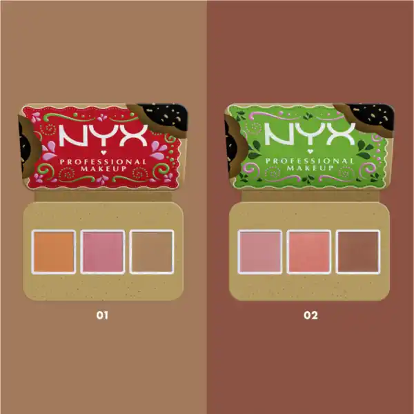 Bild 3 von NYX Professional MakeUp Buttermelt Face Palette Blush und Bronzer Duo Dark
