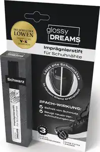 glossy DREAMS Imprägnierstift für Schuhnähte, schwarz, 8 ml