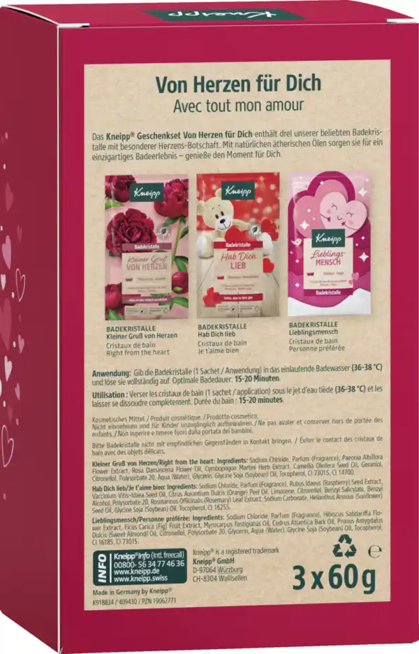 Bild 2 von Kneipp Von Herzen FÜR DICH Badekristalle Geschenkset