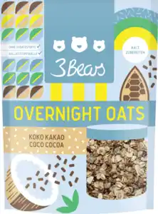 3Bears Overnight Oats Koko Kakao, 400 g