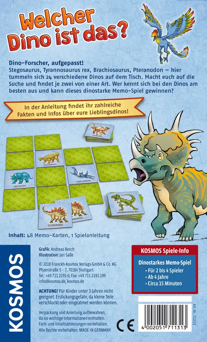 Bild 2 von Kosmos Welcher Dino ist das? Dinostarkes Memo-Spiel