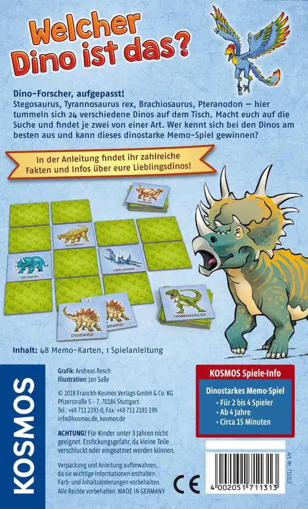 Bild 2 von Kosmos Welcher Dino ist das? Dinostarkes Memo-Spiel
