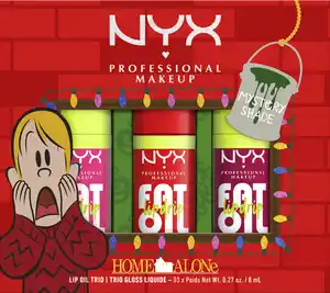 NYX Professional MakeUp Lipgloss-Set Home Alone Fat Oil Trio 02