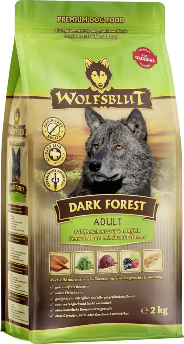 Bild 1 von Wolfsblut Hundetrockenfutter Dark Forest Adult, 2 kg