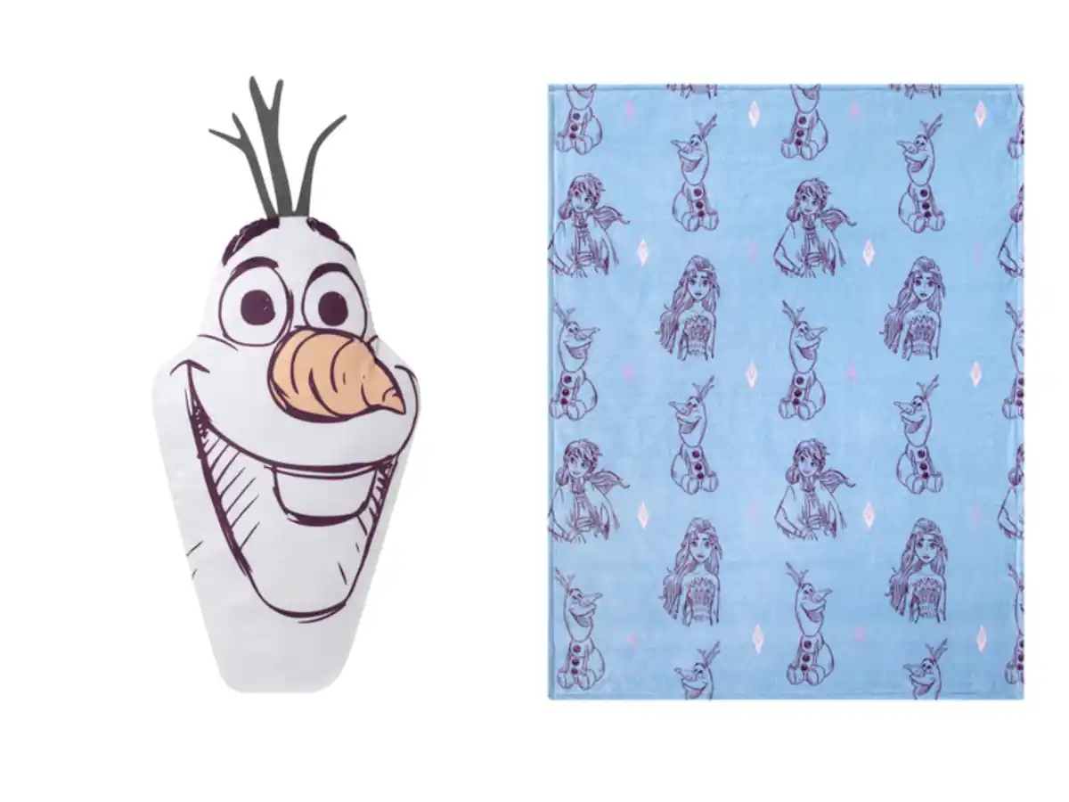 Bild 2 von Kuscheldecke mit Dekokissen, 2-teilig