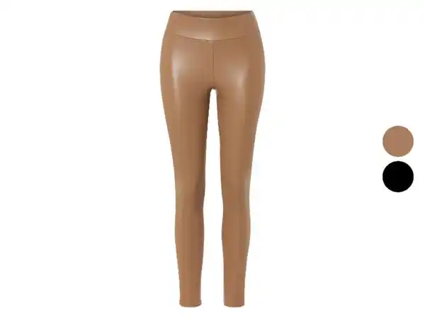 Bild 1 von esmara® Damen Leggings, in Lederoptik