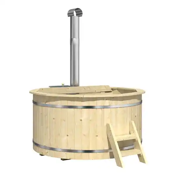 Bild 2 von Finntherm Holz-Badefass Bergen Ø 200 cm x 101 cm mit Ofen