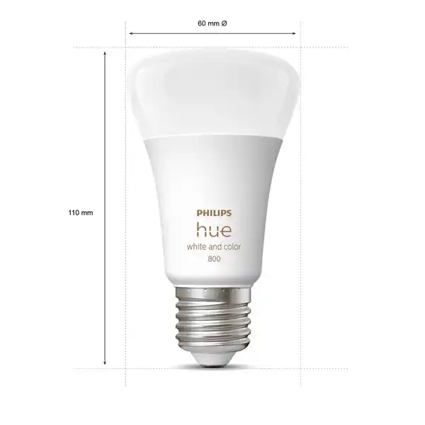 Bild 3 von Philips Hue Glühbirne E27 Mehrfarbig 800 lm 3 Stück