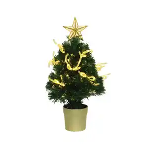 Everlands Künstlicher Weihnachtsbaum 'Cornwall' grün 60 cm, mit LED-Beleuchtung