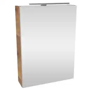 Fackelmann LED-Spiegelschrank 'SBC' asteiche 50 x 68 x 15,3 cm rechts