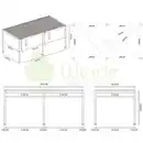 Bild 4 von Weide Elektrische Deluxe Aluminium Pergola 3 x 6 M mit LED