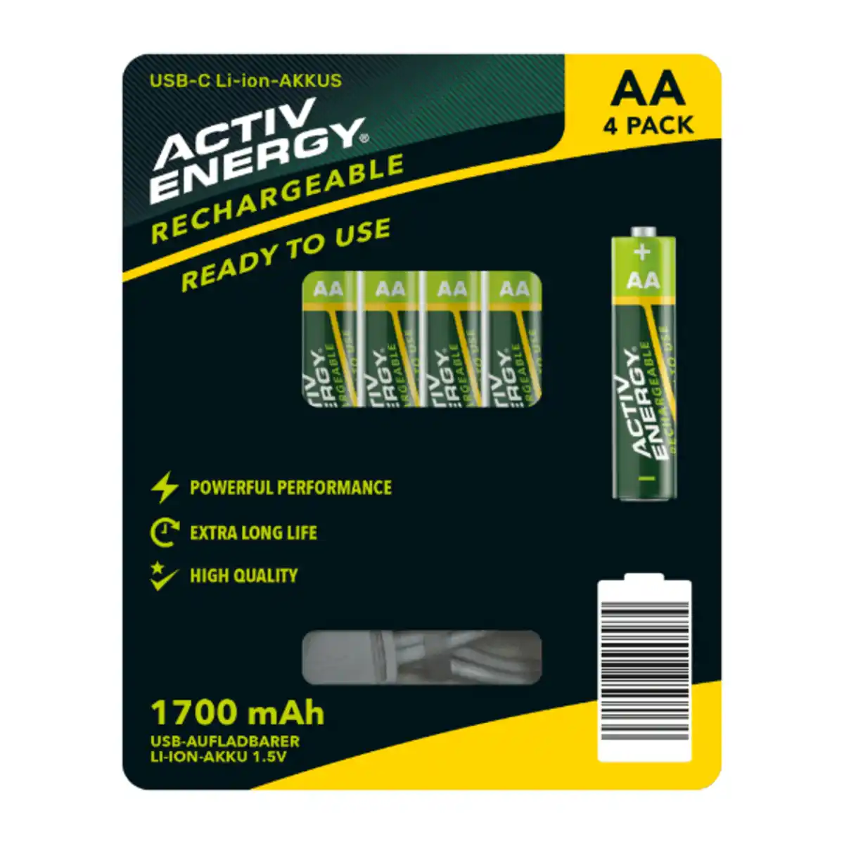Bild 2 von ACTIV ENERGY Wiederaufladbare Batterien