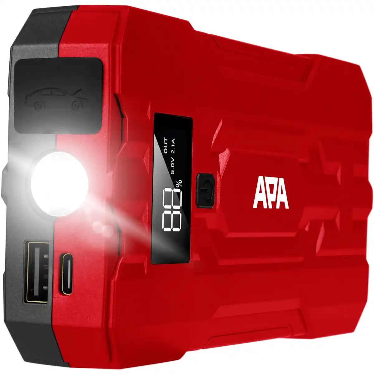 Bild 3 von Apa Schnellstartsystem Lithium Powerpack 10.000 mAh Rot