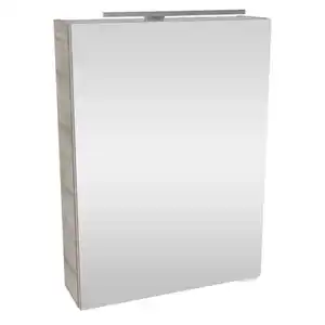 Fackelmann LED-Spiegelschrank 'SBC' graueiche 50 x 68 x 15,3 cm links