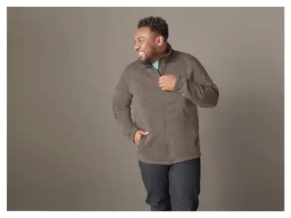 Bild 3 von LIVERGY® Herren Strickjacke, aus weichem, wärmendem Fleece