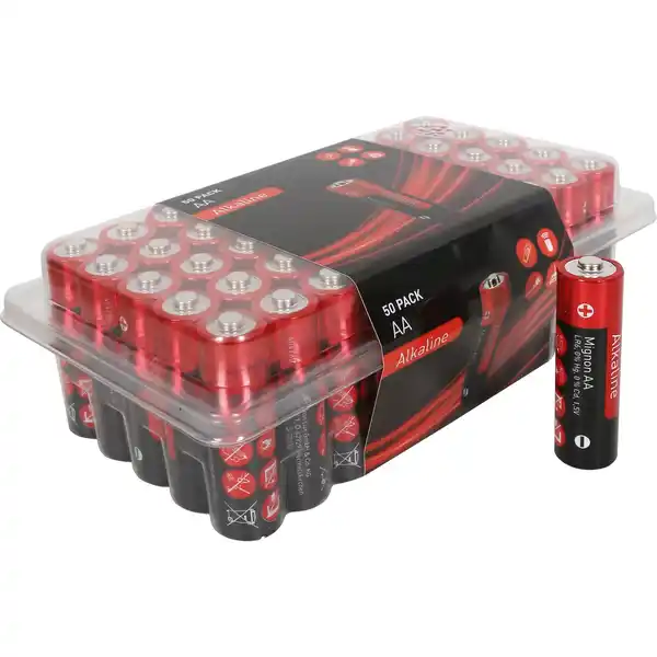 Bild 1 von Alkaline Batterie-Pack LR06 AA 50 Stück