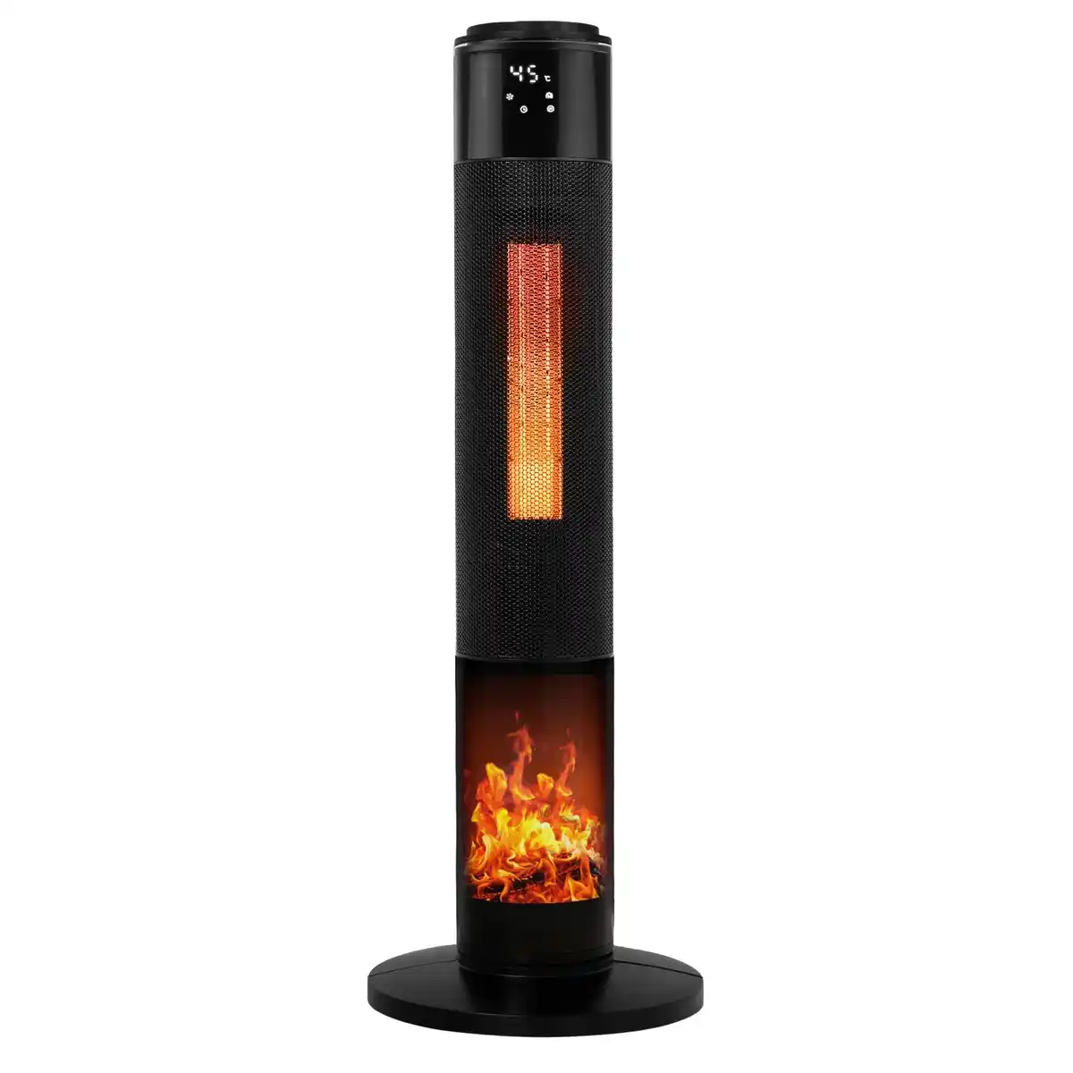 Bild 1 von TroniTechnik PTC Turmheizer Keramikheizer Elektrokamin Heizlüfter Kaminfeuer 2000 Watt