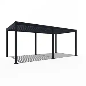 Weide Elektrische Deluxe Aluminium Pergola 3 x 6 M mit LED