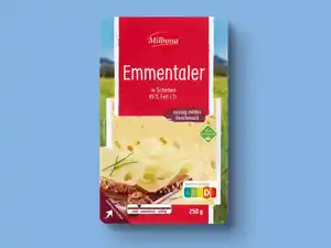 Milbona Emmentaler in Scheiben,  250 g