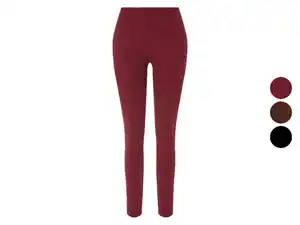 esmara® Damen Leggings, in modischer Ripp-Qualität