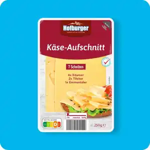 HOFBURGER Käse-Aufschnitt, Edamer