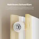 Bild 4 von Emke Heizkörper 180x46cm 1670W Weiß Badheizkörper Vertikal Doppellagig Paneelheizkörper