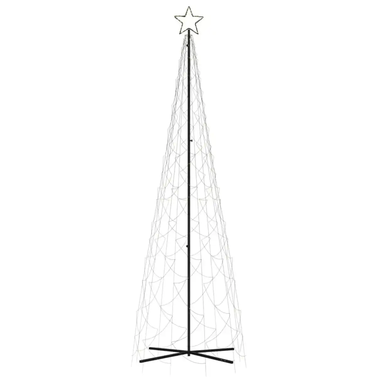 Bild 4 von vidaXL LED-Weihnachtsbaum Kegelform Warmweiß 500 LEDs 100x300 cm