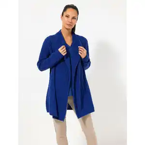 STEFFEN SCHRAUT Cardigan, 1/1-Arm offene Front Zopfstrick leger weit