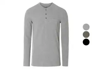 LIVERGY® Herren Langarmshirt, in modischer Waffelripp-Optik