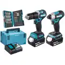 Bild 1 von Makita Akku-Maschinen-Set 'DLX2414JX4' 18 V inklusive 2 Akkus und Ladegerät