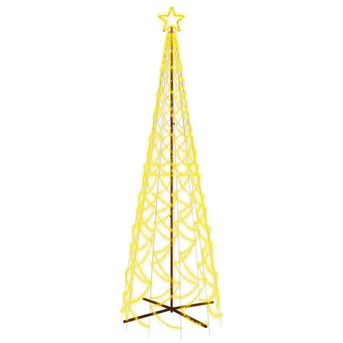 Bild 1 von vidaXL LED-Weihnachtsbaum Kegelform Warmweiß 500 LEDs 100x300 cm