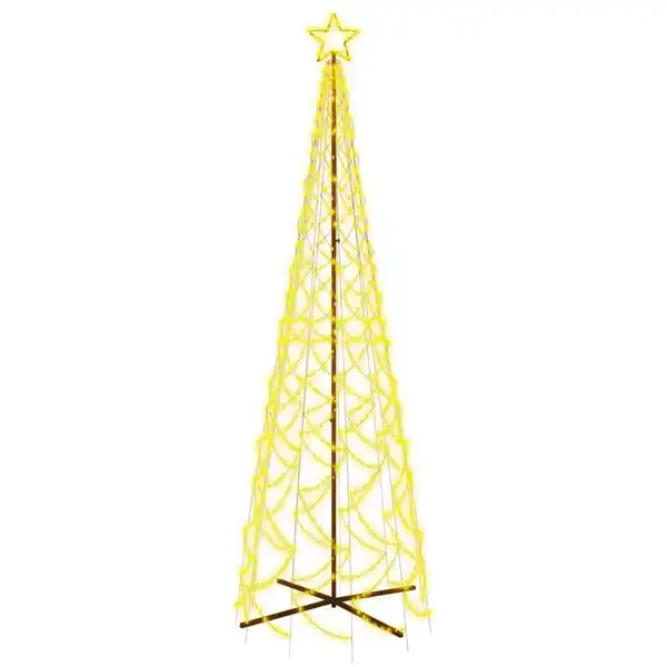 Bild 1 von vidaXL LED-Weihnachtsbaum Kegelform Warmweiß 500 LEDs 100x300 cm