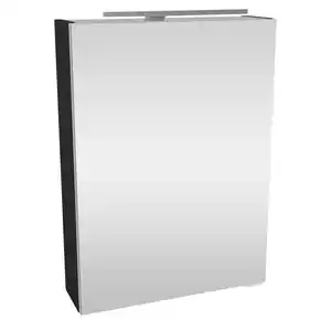 Fackelmann LED-Spiegelschrank 'SBC' anthrazit 50 x 68 x 15,3 cm links