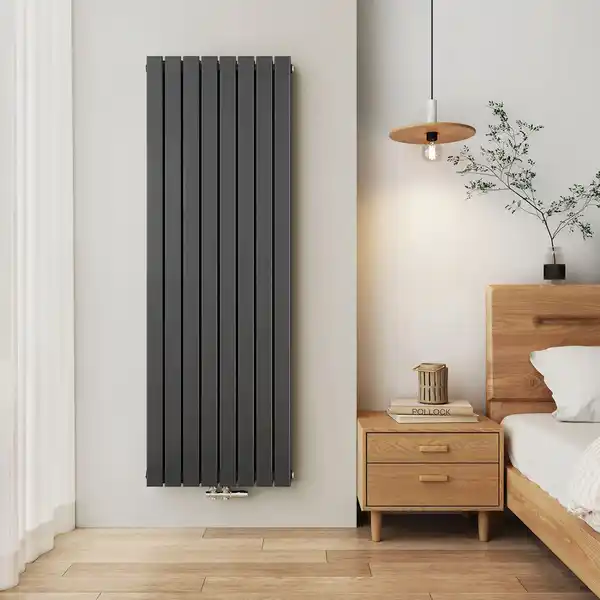 Bild 4 von Emke Heizkörper 180x62cm 2227W Anthrazit Badheizkörper Vertikal Doppellagig Paneelheizkörper