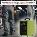 Bild 3 von TroniTechnik Heizgerät Heizlüfter Heizung 2000 Watt Tragegriff Stahl Thermosteuerung