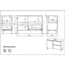 Bild 4 von Germania Waschbeckenunterschrank GW-MAURESA Weiß 80 cm