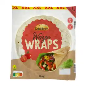 GOLDÄHREN Weizenwraps XXL 744g