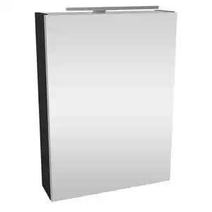 Fackelmann LED-Spiegelschrank 'SBC' anthrazit 50 x 68 x 15,3 cm rechts