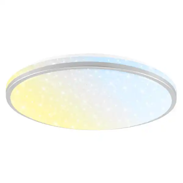 Bild 3 von Brilo LED Deckenleuchte 22 W mit Sternenhimmeleffekt 33 cm Weiß