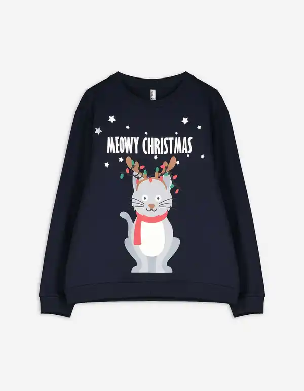 Bild 1 von Kinder Sweatshirt - Christmas - dunkelblau