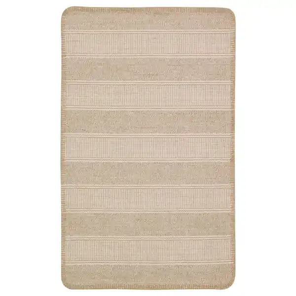 Bild 1 von KLEJS Teppich flach gewebt, beige/weiß 50x80 cm