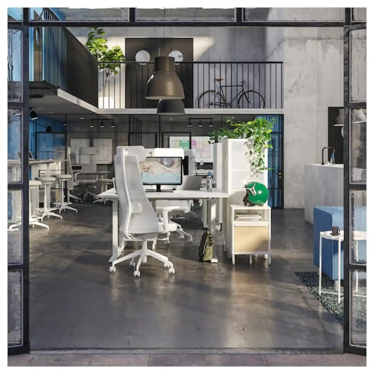 Bild 4 von RODULF Schreibtisch sitz/steh, elektrisch/weiß 140x80 cm