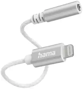 Aux-Adapter Lightning>3,5-mm-Klinke-Buchse weiß