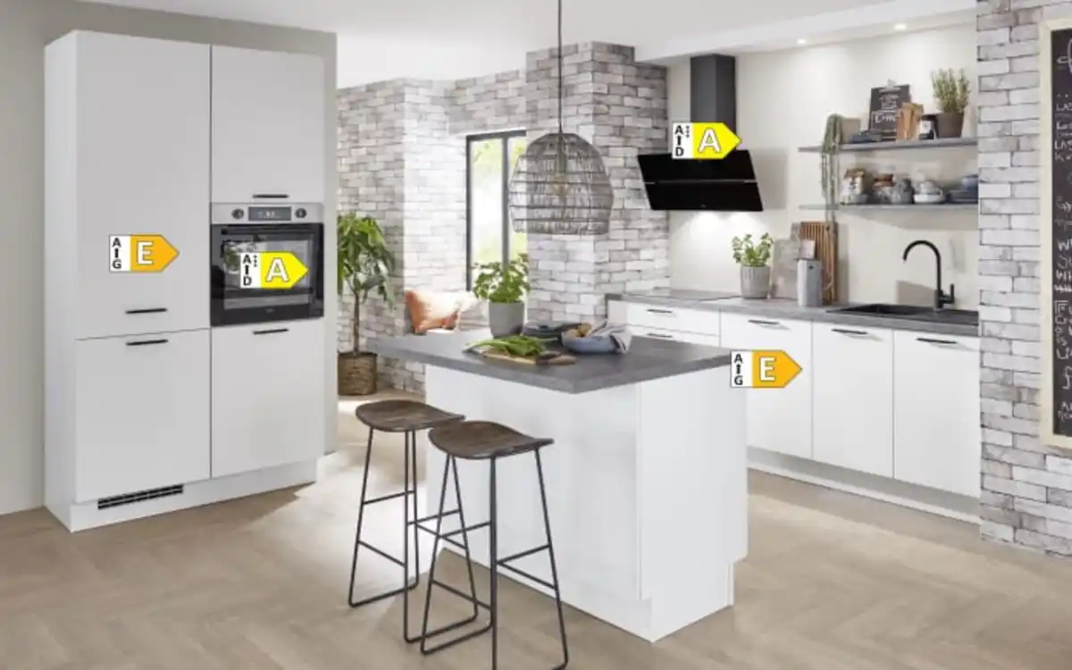 Bild 3 von Nobilia - Einbauküche Senso, Lack weiß, inkl. AEG Elektrogeräte